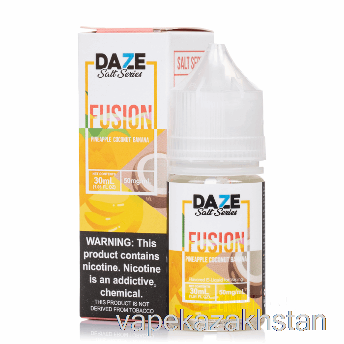 Vape Kazakhstan Pineapple Coconut Banana - 7 Daze Fusion Salt - 30mL 30mg